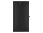 SZAFA INSTALACYJNA RACK WISZĄCA 19" 22U 600X600 CZARNA LANBERG (FLAT PACK) V2