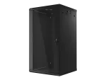 SZAFA INSTALACYJNA RACK WISZĄCA 19" 22U 600X600 CZARNA LANBERG (FLAT PACK) V2
