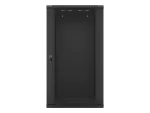 SZAFA INSTALACYJNA RACK WISZĄCA 19" 22U 600X600 CZARNA LANBERG (FLAT PACK) V2