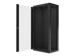 SZAFA INSTALACYJNA RACK WISZĄCA 19" 27U 600X450 CZARNA LANBERG (FLAT PACK) V2