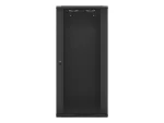 SZAFA INSTALACYJNA RACK WISZĄCA 19" 27U 600X450 CZARNA LANBERG (FLAT PACK) V2