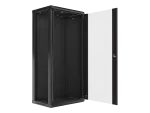 SZAFA INSTALACYJNA RACK WISZĄCA 19" 27U 600X450 CZARNA LANBERG (FLAT PACK) V2