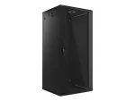 SZAFA INSTALACYJNA RACK WISZĄCA 19" 27U 600X600 CZARNA LANBERG (FLAT PACK) V2