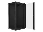SZAFA INSTALACYJNA RACK WISZĄCA 19" 27U 600X600 CZARNA LANBERG (FLAT PACK) V2