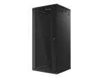 SZAFA INSTALACYJNA RACK WISZĄCA 19" 27U 600X600 CZARNA LANBERG (FLAT PACK) V2