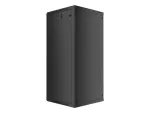 SZAFA INSTALACYJNA RACK WISZĄCA 19" 27U 600X600 CZARNA LANBERG (FLAT PACK) V2