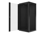 SZAFA INSTALACYJNA RACK WISZĄCA 19" 27U 600X600 CZARNA LANBERG (FLAT PACK) V2