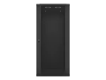 SZAFA INSTALACYJNA RACK WISZĄCA 19" 27U 600X600 CZARNA LANBERG (FLAT PACK) V2