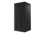 SZAFA INSTALACYJNA RACK WISZĄCA 19" 27U 600X600 CZARNA LANBERG (FLAT PACK) V2
