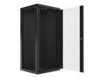 SZAFA INSTALACYJNA RACK WISZĄCA 19" 27U 600X600 CZARNA LANBERG (FLAT PACK) V2