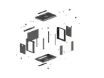 SZAFA INSTALACYJNA RACK WISZĄCA 19" 4U 540X350 CZARNA DRZWI PRZESZKLONE LANBERG (FLAT PACK)