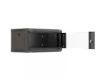 SZAFA INSTALACYJNA RACK WISZĄCA 19" 4U 540X350 CZARNA DRZWI PRZESZKLONE LANBERG (FLAT PACK)