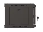 SZAFA INSTALACYJNA RACK WISZĄCA 19" 4U 540X350 CZARNA DRZWI PRZESZKLONE LANBERG (FLAT PACK)
