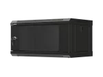 SZAFA INSTALACYJNA RACK WISZĄCA 19" 4U 540X350 CZARNA DRZWI PRZESZKLONE LANBERG (FLAT PACK)