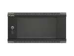 SZAFA INSTALACYJNA RACK WISZĄCA 19" 4U 540X350 CZARNA DRZWI PRZESZKLONE LANBERG (FLAT PACK)