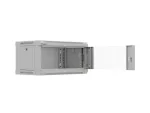 SZAFA INSTALACYJNA RACK WISZĄCA 19" 4U 540X350 SZARA DRZWI PRZESZKLONE LANBERG (FLAT PACK)