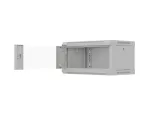 SZAFA INSTALACYJNA RACK WISZĄCA 19" 4U 540X350 SZARA DRZWI PRZESZKLONE LANBERG (FLAT PACK)
