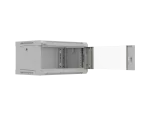 SZAFA INSTALACYJNA RACK WISZĄCA 19" 4U 540X350 SZARA DRZWI PRZESZKLONE LANBERG (FLAT PACK)
