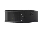 SZAFA INSTALACYJNA RACK WISZĄCA 19" 4U 600 CZARNA DRZWI SZKLANE LANBERG (ZŁOŻONA)