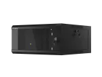 SZAFA INSTALACYJNA RACK WISZĄCA 19" 4U 600 CZARNA DRZWI SZKLANE LANBERG (ZŁOŻONA)