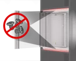 SZAFA INSTALACYJNA RACK WISZĄCA 19" 4U 600 SZARA DRZWI SZKLANE LANBERG (ZŁOŻONA)