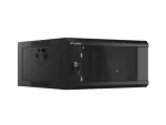 SZAFA INSTALACYJNA RACK WISZĄCA 19" 4U 600 SZYBKI MONTAŻ CZARNA LANBERG (FLAT PACK)