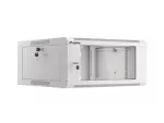 SZAFA INSTALACYJNA RACK WISZĄCA 19" 4U 600 SZYBKI MONTAŻ SZARA LANBERG (FLAT PACK)