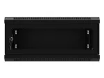 SZAFA INSTALACYJNA RACK WISZĄCA 19" 4U 600X450 CZARNA DRZWI PERFOROWANE LANBERG (FLAT PACK)