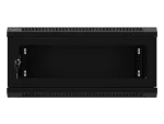 SZAFA INSTALACYJNA RACK WISZĄCA 19" 4U 600X450 CZARNA DRZWI PERFOROWANE LANBERG (FLAT PACK)