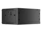 SZAFA INSTALACYJNA RACK WISZĄCA 19" 4U 600X450 CZARNA DRZWI PERFOROWANE LANBERG (FLAT PACK)