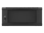 SZAFA INSTALACYJNA RACK WISZĄCA 19" 4U 600X450 CZARNA LANBERG (FLAT PACK) V2