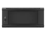 SZAFA INSTALACYJNA RACK WISZĄCA 19" 4U 600X450 CZARNA LANBERG (FLAT PACK) V2