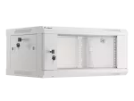 SZAFA INSTALACYJNA RACK WISZĄCA 19" 4U 600X450 SZARA LANBERG (FLAT PACK) V2