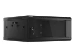 SZAFA INSTALACYJNA RACK WISZĄCA 19" 4U 600X600 CZARNA LANBERG (FLAT PACK) V2