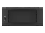 SZAFA INSTALACYJNA RACK WISZĄCA 19" 4U 600X600 CZARNA LANBERG (FLAT PACK) V2