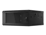 SZAFA INSTALACYJNA RACK WISZĄCA 19" 4U 600X600 CZARNA LANBERG (FLAT PACK) V2