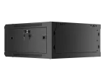 SZAFA INSTALACYJNA RACK WISZĄCA 19" 4U 600X600 CZARNA LANBERG (FLAT PACK) V2