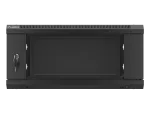 SZAFA INSTALACYJNA RACK WISZĄCA 19" 4U 600X600 CZARNA LANBERG (FLAT PACK) V2