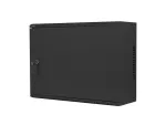 SZAFA INSTALACYJNA RACK WISZĄCA 19" 4U+3U 540X200 NISKOPROFILOWA CZARNA LANBERG (ZŁOŻONA)