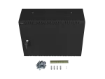 SZAFA INSTALACYJNA RACK WISZĄCA 19" 4U+3U 540X200 NISKOPROFILOWA CZARNA LANBERG (ZŁOŻONA)