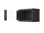 SZAFA INSTALACYJNA RACK WISZĄCA 19" 6U 540X350 CZARNA DRZWI PRZESZKLONE LANBERG (FLAT PACK)
