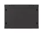 SZAFA INSTALACYJNA RACK WISZĄCA 19" 6U 540X350 CZARNA DRZWI PRZESZKLONE LANBERG (FLAT PACK)