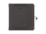 SZAFA INSTALACYJNA RACK WISZĄCA 19" 6U 540X350 CZARNA DRZWI PRZESZKLONE LANBERG (FLAT PACK)