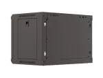 SZAFA INSTALACYJNA RACK WISZĄCA 19" 6U 540X350 CZARNA DRZWI PRZESZKLONE LANBERG (FLAT PACK)