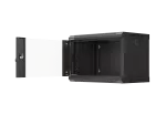 SZAFA INSTALACYJNA RACK WISZĄCA 19" 6U 540X350 CZARNA DRZWI PRZESZKLONE LANBERG (FLAT PACK)