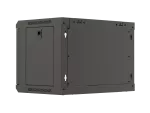 SZAFA INSTALACYJNA RACK WISZĄCA 19" 6U 540X350 CZARNA DRZWI PRZESZKLONE LANBERG (FLAT PACK)
