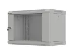 SZAFA INSTALACYJNA RACK WISZĄCA 19" 6U 540X350 SZARA DRZWI PRZESZKLONE LANBERG (FLAT PACK)