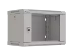 SZAFA INSTALACYJNA RACK WISZĄCA 19" 6U 540X350 SZARA DRZWI PRZESZKLONE LANBERG (FLAT PACK)