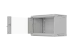 SZAFA INSTALACYJNA RACK WISZĄCA 19" 6U 540X350 SZARA DRZWI PRZESZKLONE LANBERG (FLAT PACK)