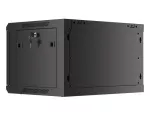 SZAFA INSTALACYJNA RACK WISZĄCA 19" 6U 600X450 CZARNA DRZWI METALOWE LANBERG (FLAT PACK)